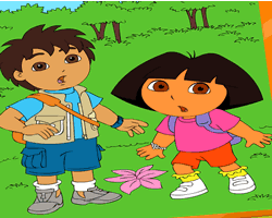 Dora and Diego Adventure Coloring