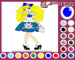 Ever After High Blondie Lockes Coloring