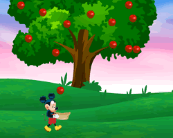 Mickey Mouse Apples Catching