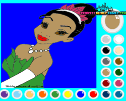 Princess And The Frog Coloring