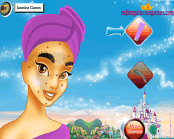 Princess Jasmine Facial Makeover