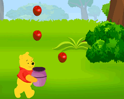 Winnie The Pooh Apples Catching