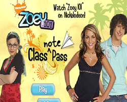 Zoey 101 Class Note Pass