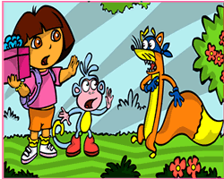 Dora The Explorer Coloring 2