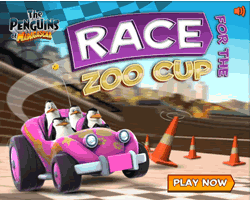 The Penguins of Madagascar Race For The Zoo Cup